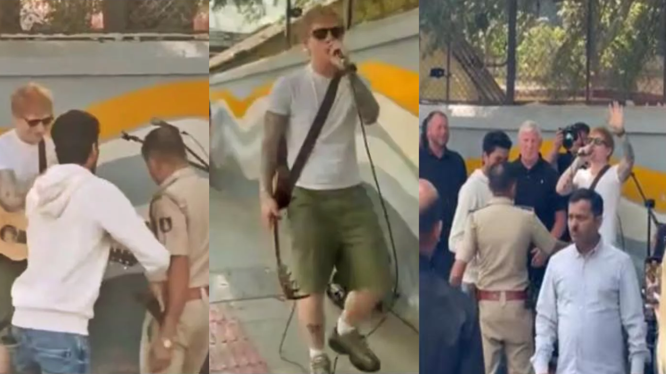 Ed Sheeran ‘Ngamen’ di India, Beri Kejutan Tapi Malah Dibubarkan Polisi!