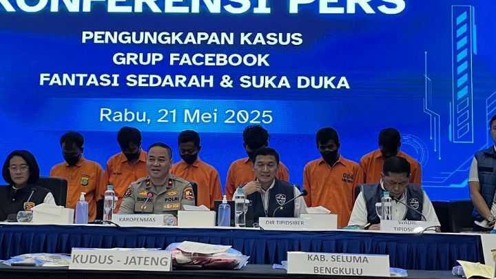 Grup Fantasi Sedarah di Facebook Terbongkar, Polisi Tangkap 6 Pelaku dan Temukan 400 konten pornografi