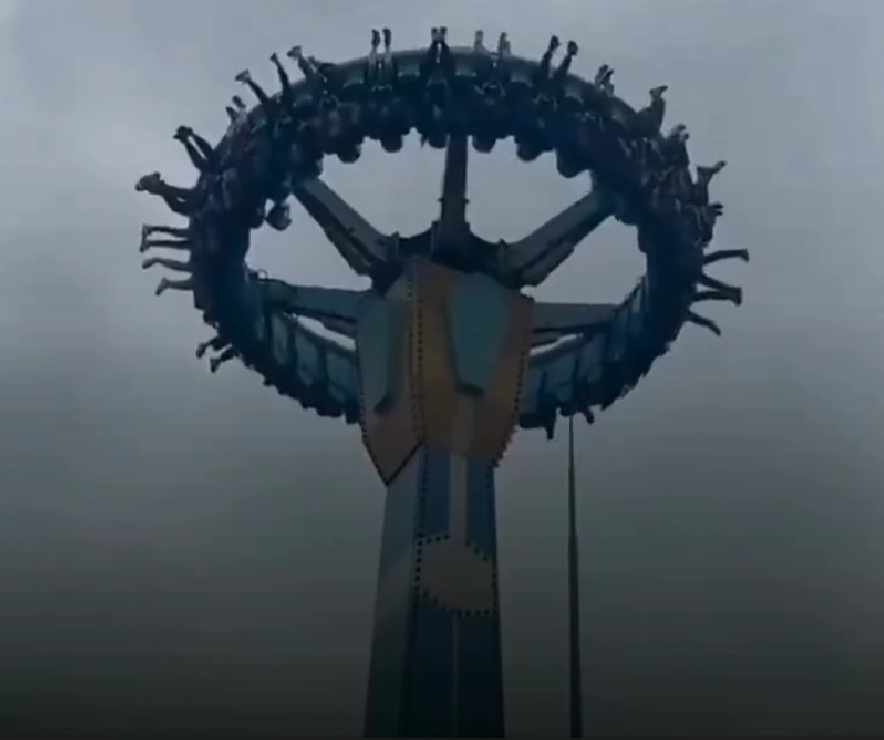 Horror! 17 Orang Terjebak di Ketinggian Pada Wahana Wild Tornado di Ocean Park Hong Kong
